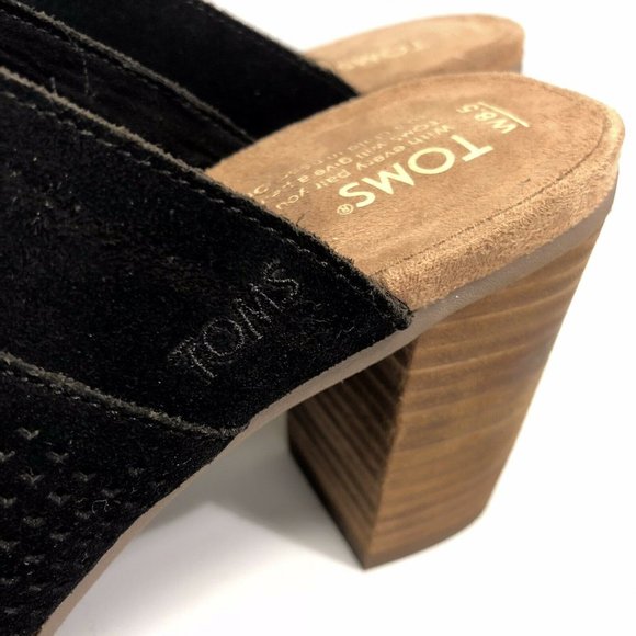 TOMS Size 8.5 W Leather Majorca Mule Sandal - Picture 2 of 9